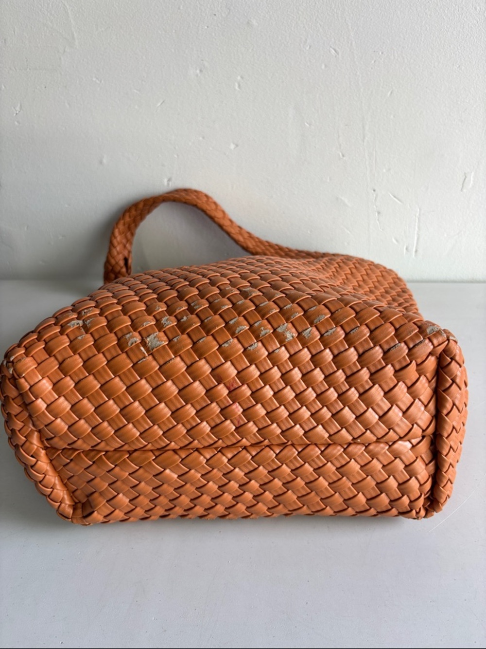 Melie Bianco Woven Hobo Shoulder Bag — Tan Brown - Picture 7 of 11